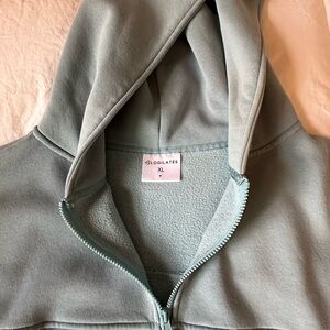 Blogilates Women's Lightblue Hoodie Sweatshirt